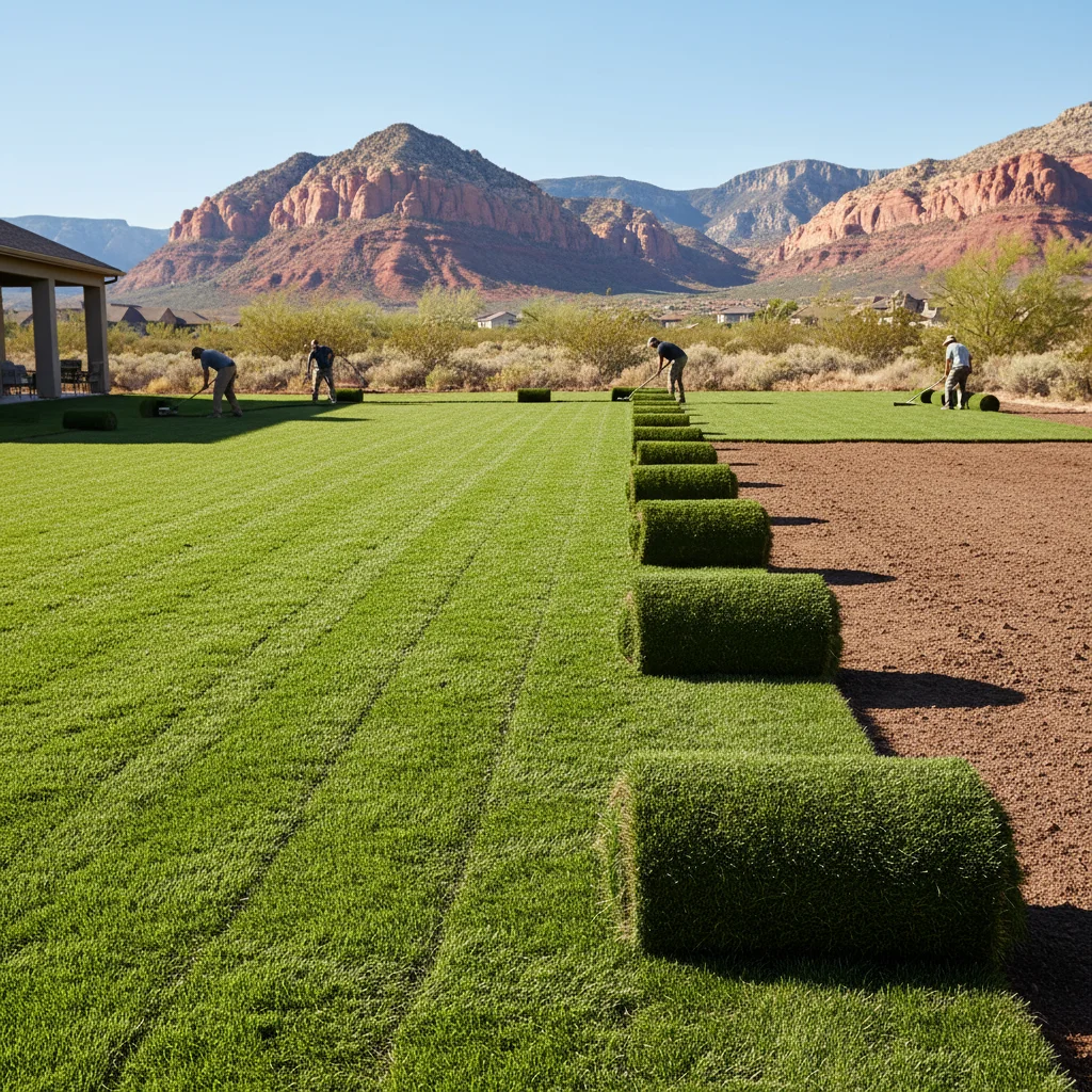 Professional Turf & Sod Installation services in Southern Utah - Custom 5 Landscaping expert installation and maintenance