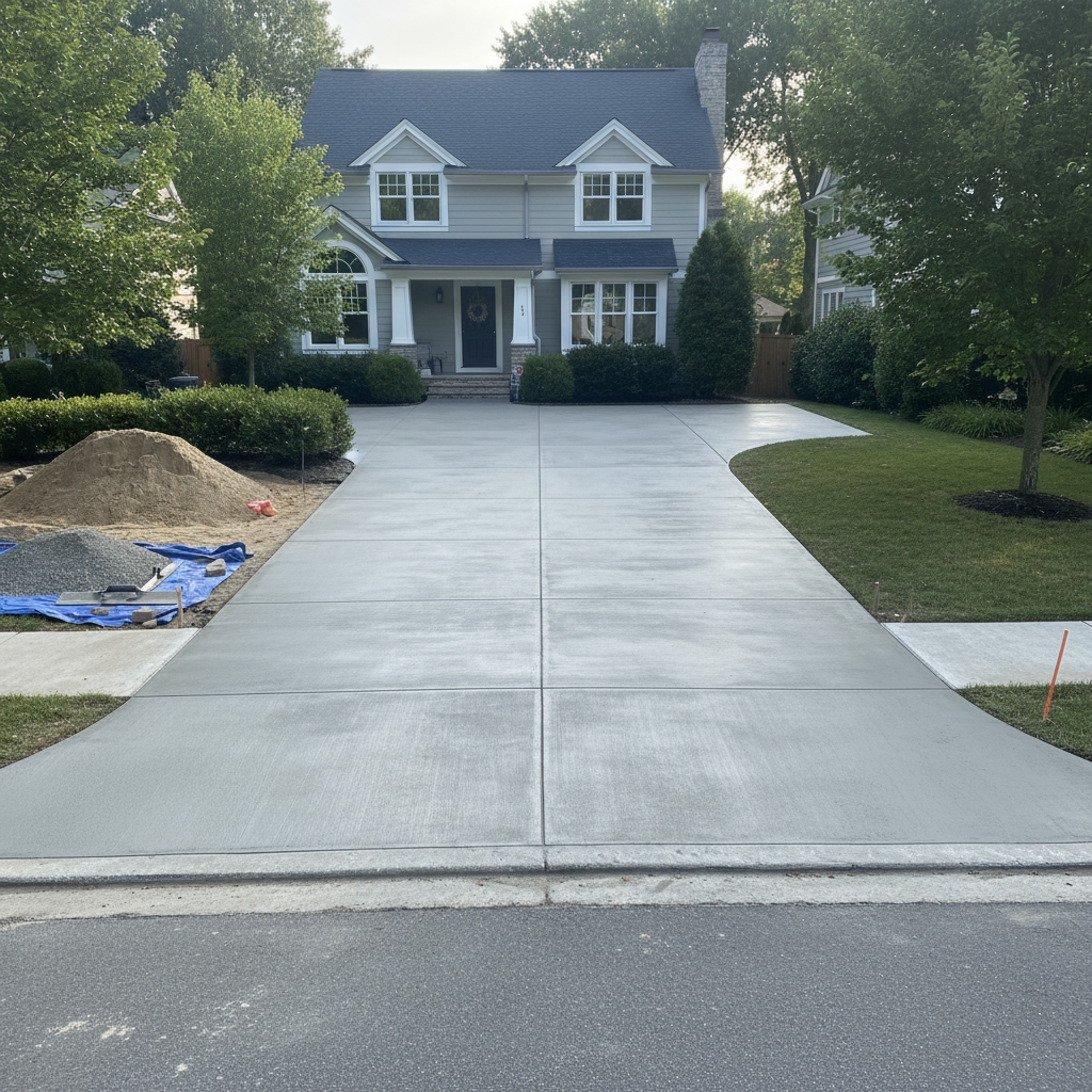 Concrete Flatwork for Concrete Services in St. George, Utah - professional installation showing concrete flatwork in Southern Utah desert landscape