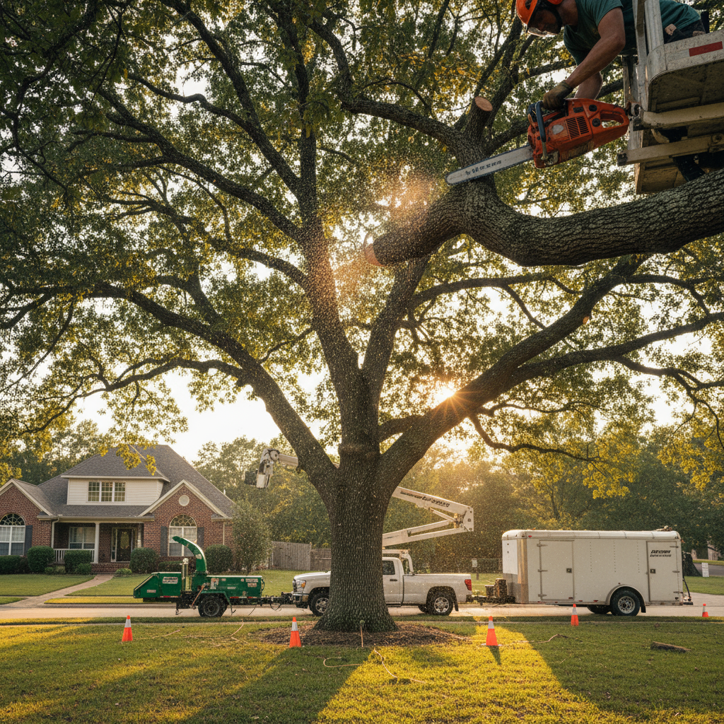 Tree Pruning and Shaping for Tree Services in St. George, Utah - professional installation showing tree pruning and shaping in Southern Utah desert landscape