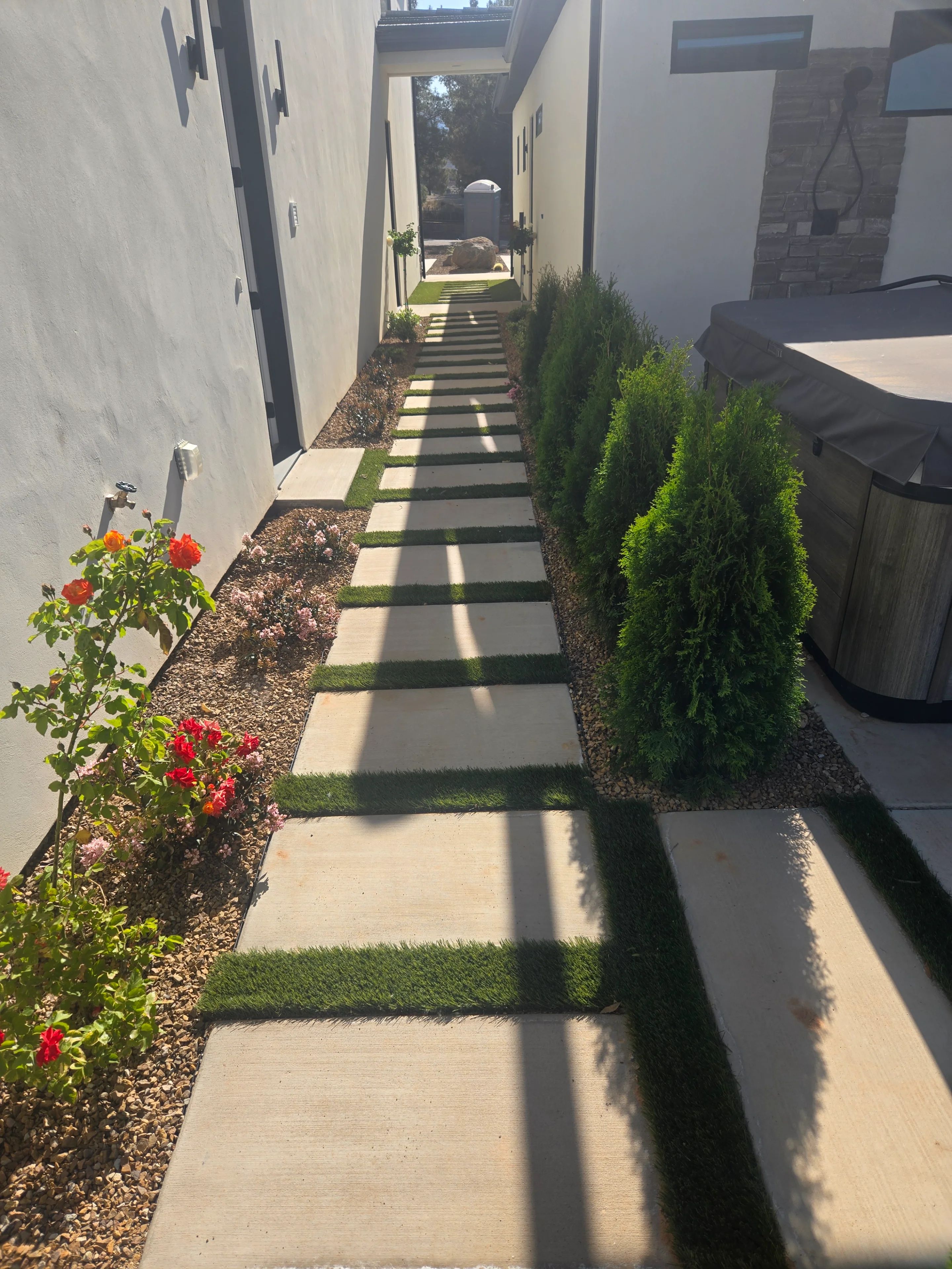 Seams, Edges, and Paver Borders, artificial turf installation in St. George, Utah