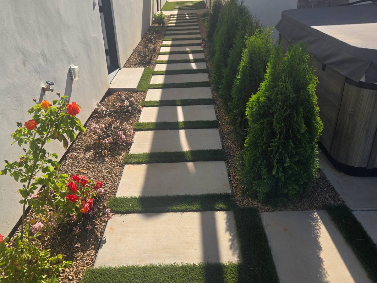 Seams, Edges, and Paver Borders, artificial turf installation in St. George, Utah