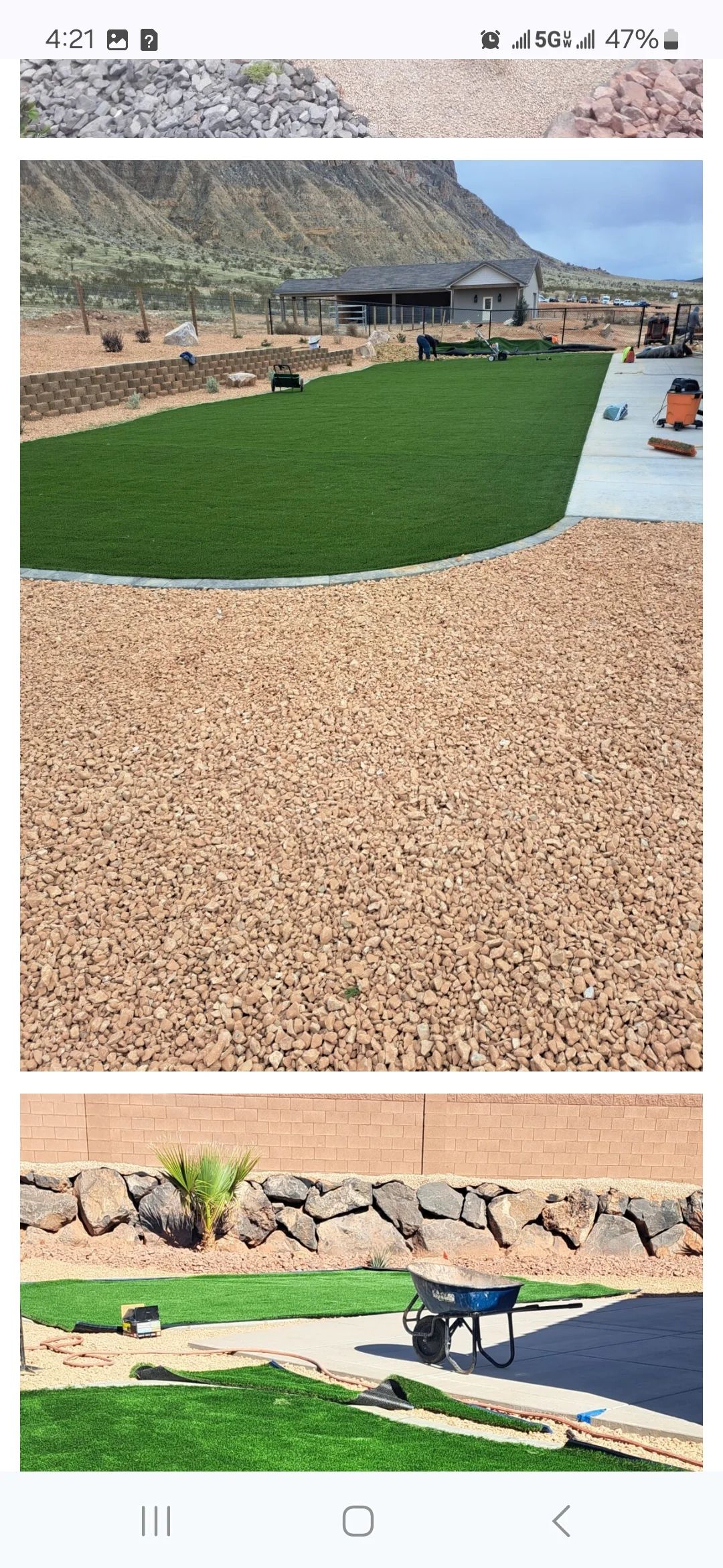 Base Preparation on Clay and Caliche, artificial turf installation in St. George, Utah