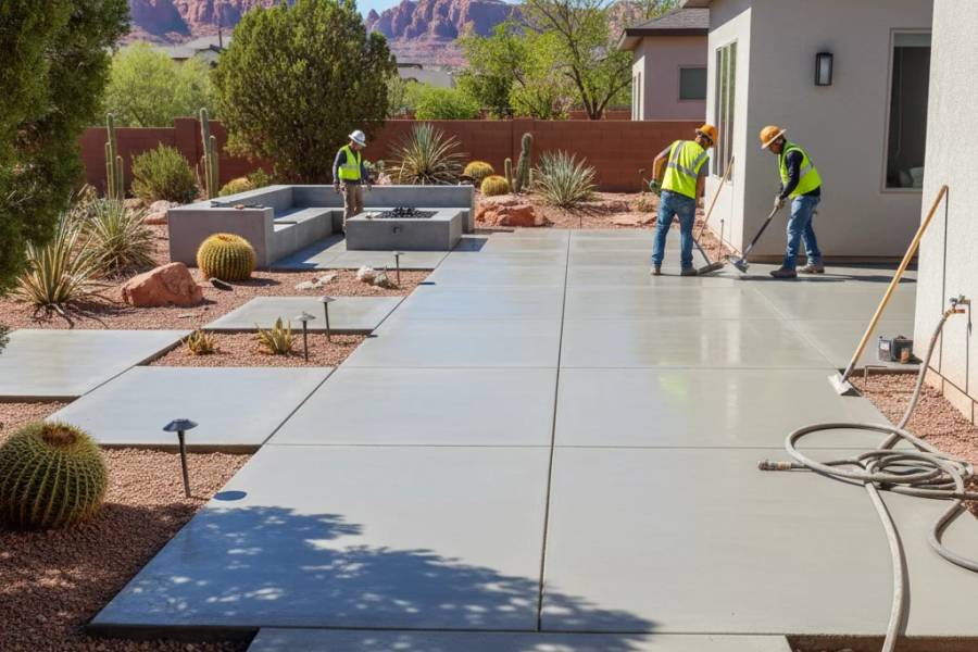 Concrete in St. George, Utah