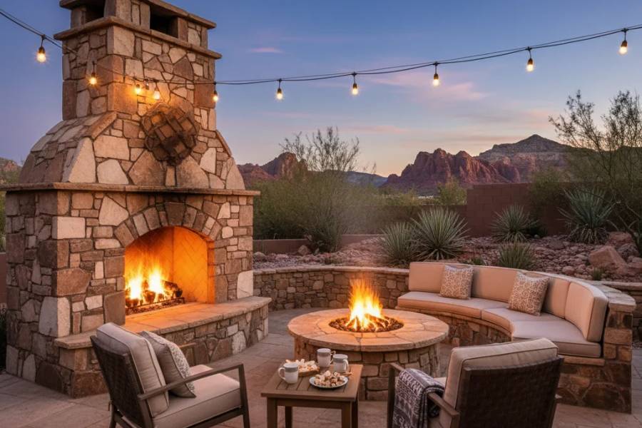 Custom Fire Pits & Outdoor Fireplaces in St. George, Utah